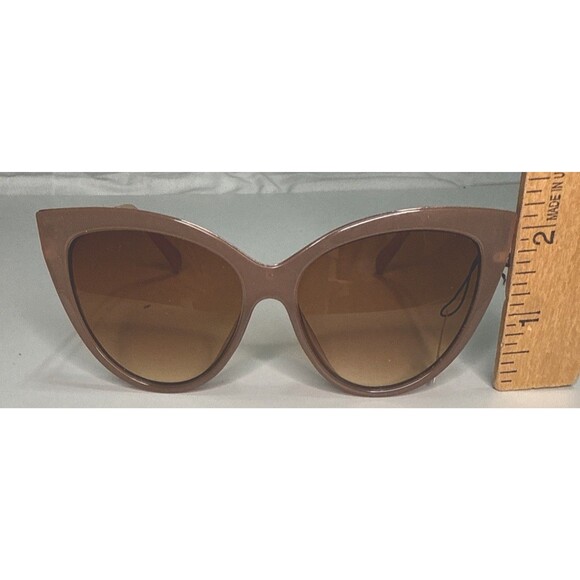 Anthropologie Ett:Twa Sunglasses Bastine 54 17 135 Taupe Soft Pouch Sunnies NWT